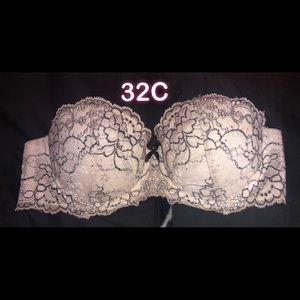 sexy lace bra strapless